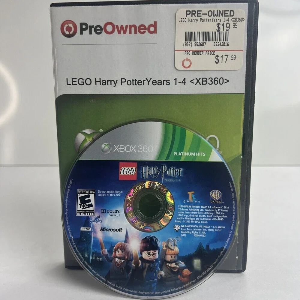 LEGO Harry Potter: Years 1-4 (Microsoft Xbox 360, 2010)